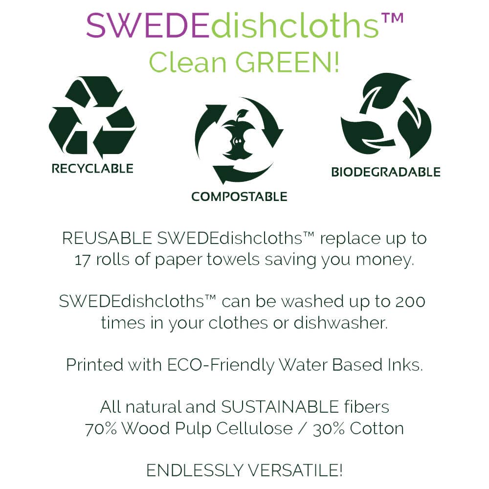 Swedish Dishcloth Save Mother Earth