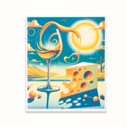 Swedish Dishcloth Surreal Sun Wine